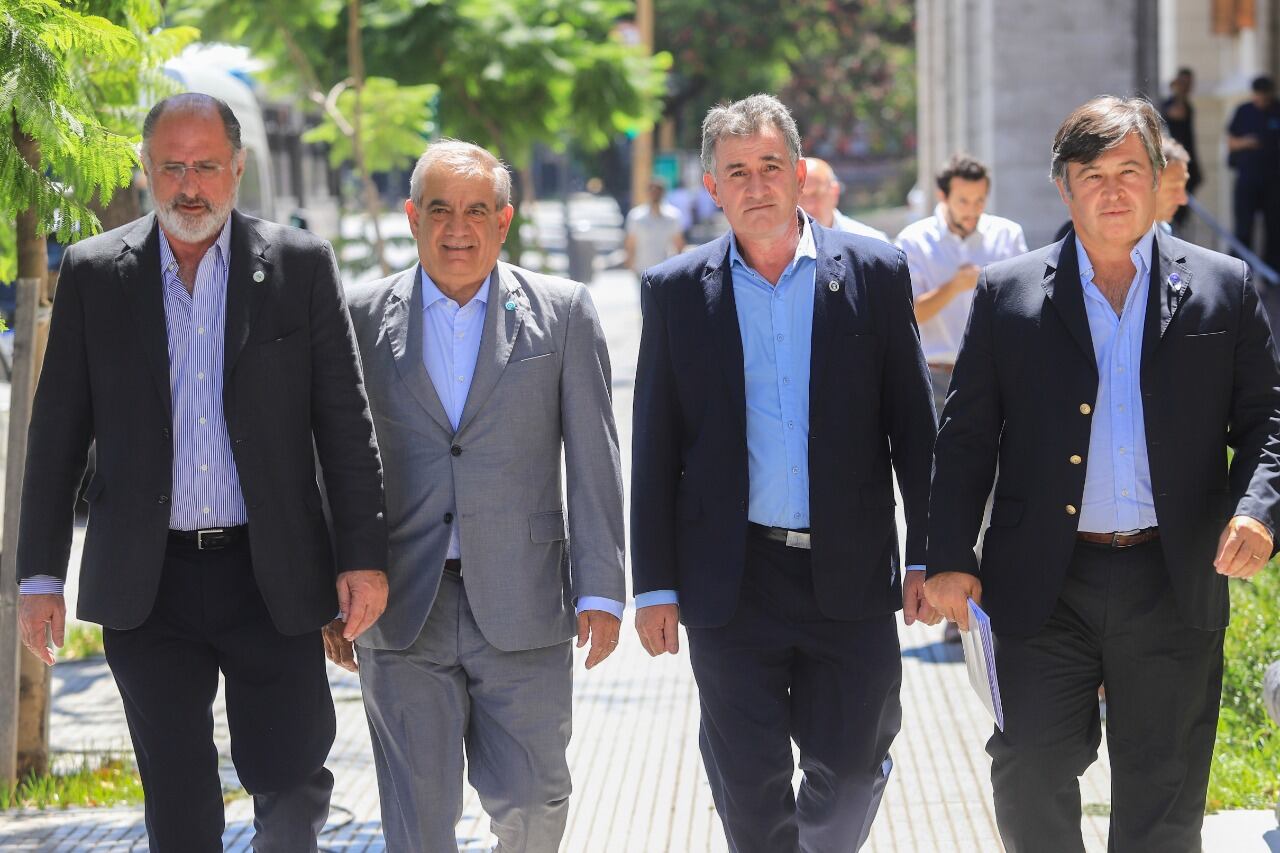Chemes (CRA), Iannizotto (Coninagro), Achettoni  (FAA) y Pelegrina (SRA)