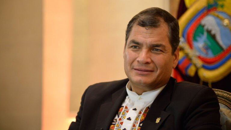 Rafael Correa se mostró muy confiado de cara a la segunda vuelta. 
