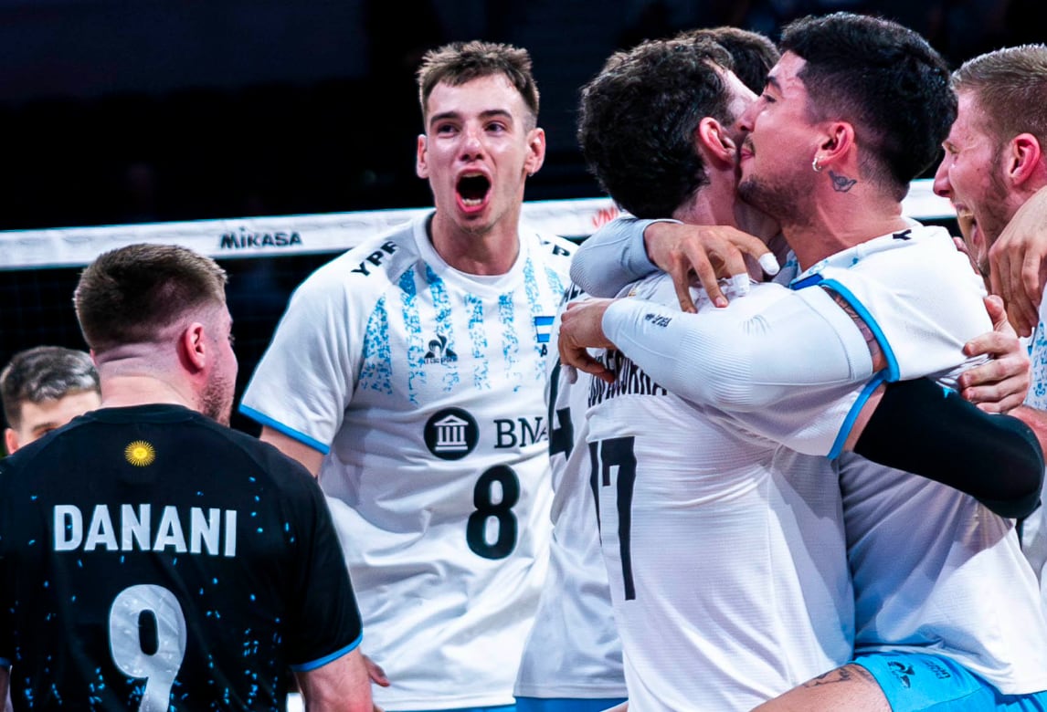 La Selección Argentina de Voley se impuso 3 a 0 a Bulgaria en la tercera fecha del Grupo C del Preolímpico Masculino 2023.