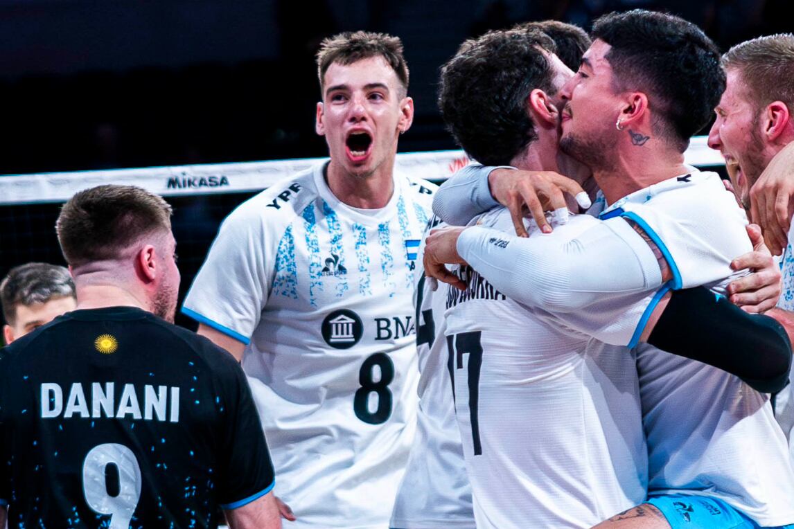 La Selección Argentina de Voley se impuso 3 a 0 a Bulgaria en la tercera fecha del Grupo C del Preolímpico Masculino 2023.