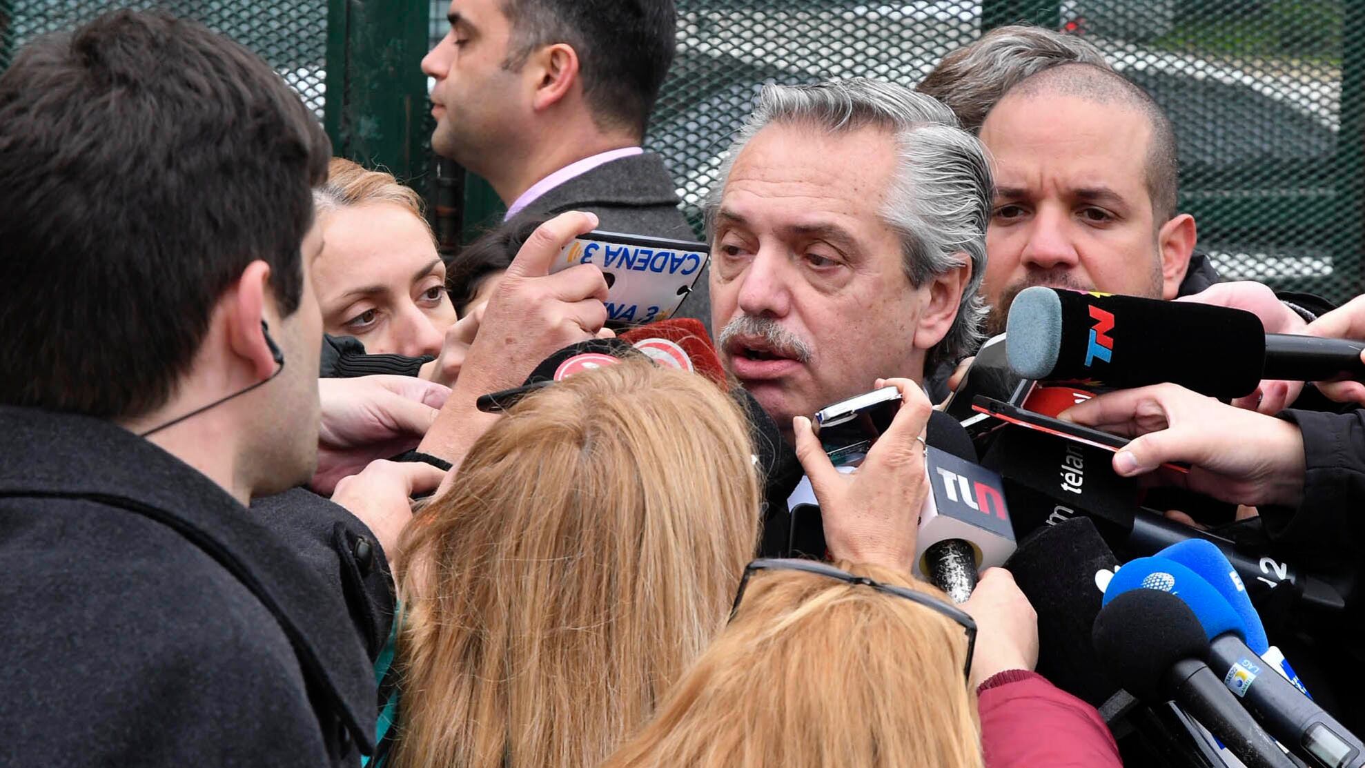 Alberto Fernández asistió esta mañana a Comodoro Py para declarar por el Memorándum con Irán.