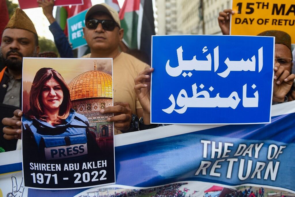 Esta decisión fue calificada por el ministro de Defensa de Israel, Benny Gantz, como algo que dañaría los lazos entre Israel y Palestina. Foto: AFP.