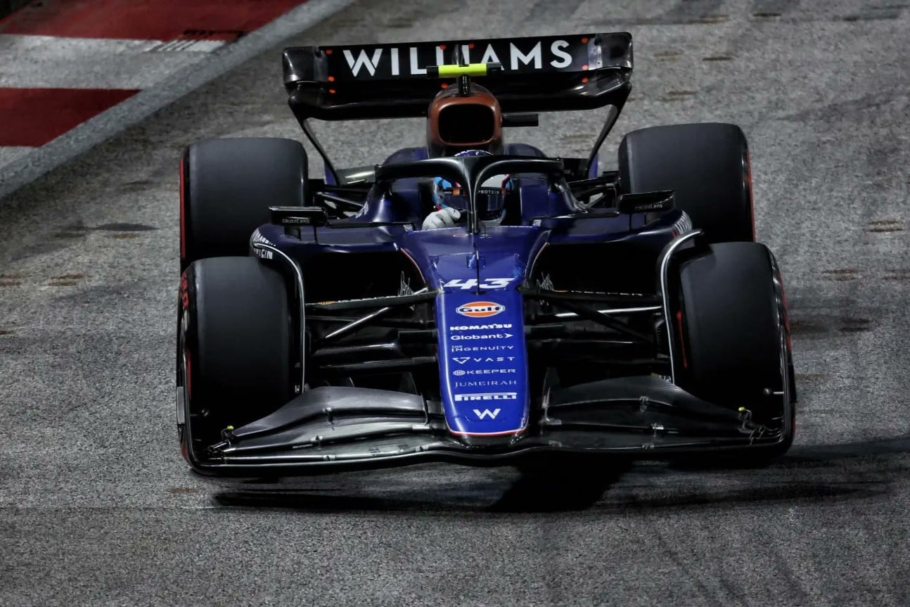 Colapinto y su Williams Racing, en acción. Imagen: Williams Racing Arg.