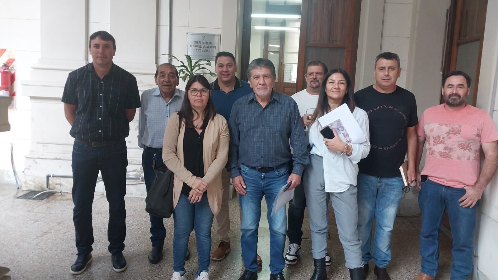 Dirigentes de la Federación de Trabajadores municipales.