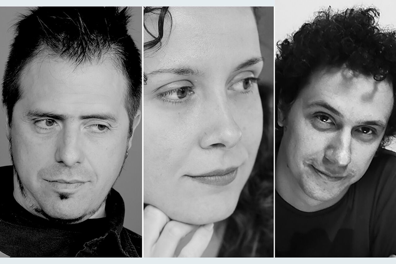 Kike Ferrari, Yamila Bêgné y Ricardo Romero, tres de los que trabajan en zonas enrarecidas de la literatura.