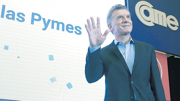 “Feliz día, pymes”, saludó Macri antes de su anuncio, que sumó más angustias al sector.