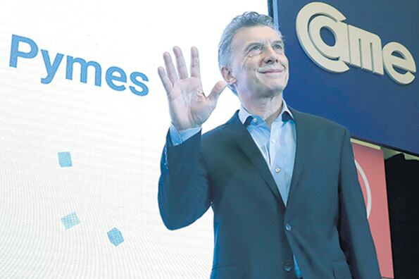 “Feliz día, pymes”, saludó Macri antes de su anuncio, que sumó más angustias al sector.