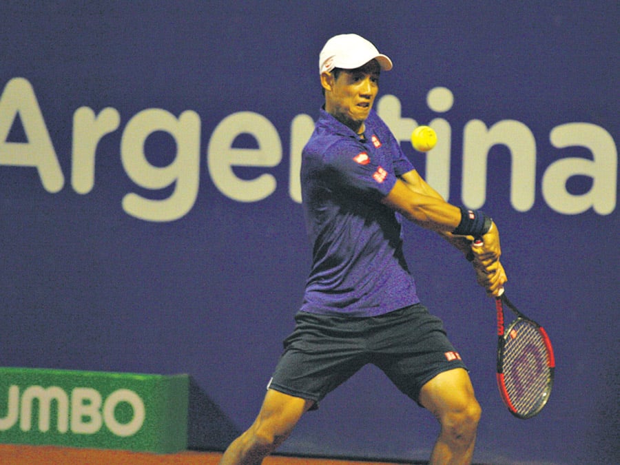 Kei Nishikori, cinco del mundo y mejor jugador del Argentina Open. 