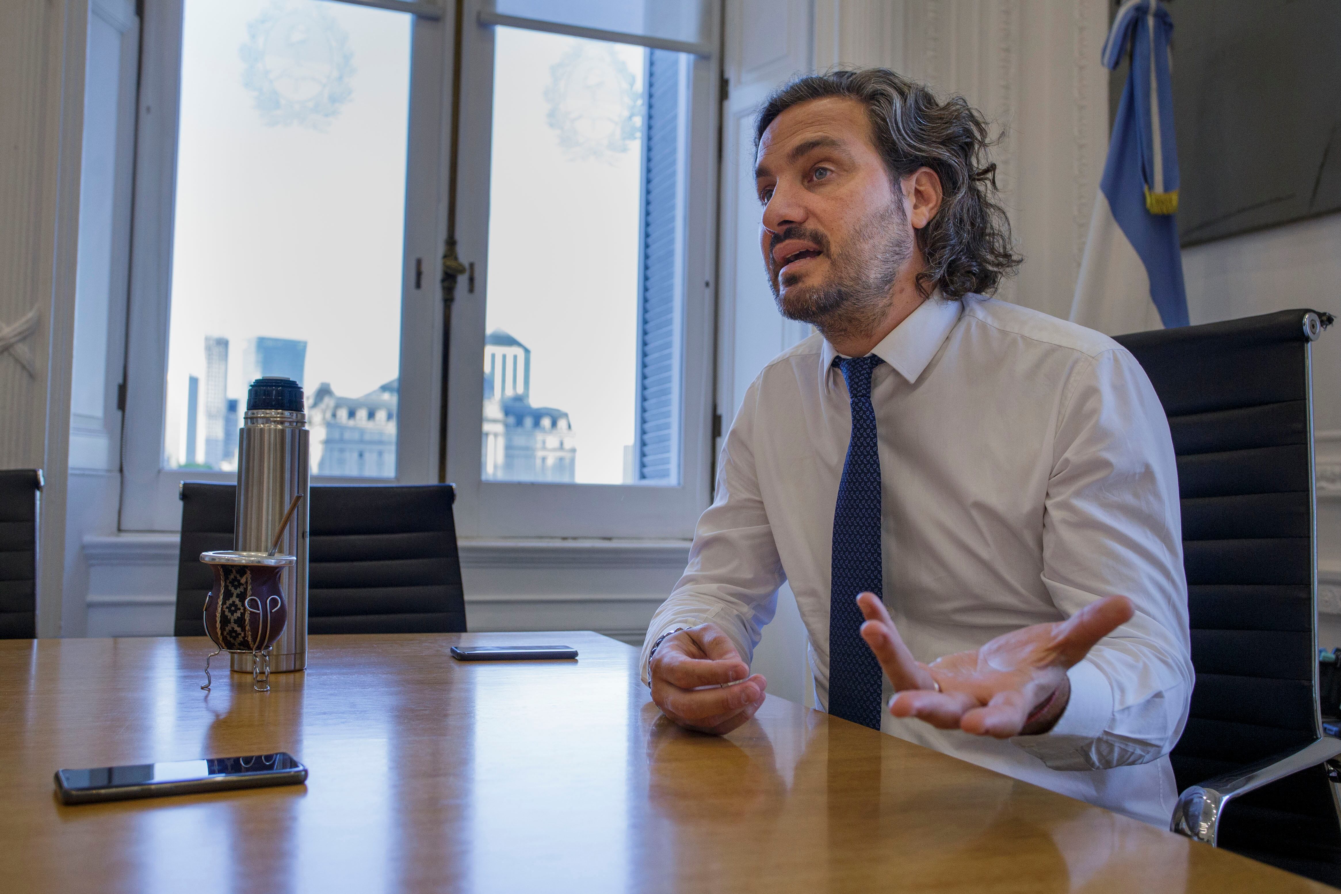 El jefe de Gabinete, Santiago Cafiero, analizó el año de gobierno.