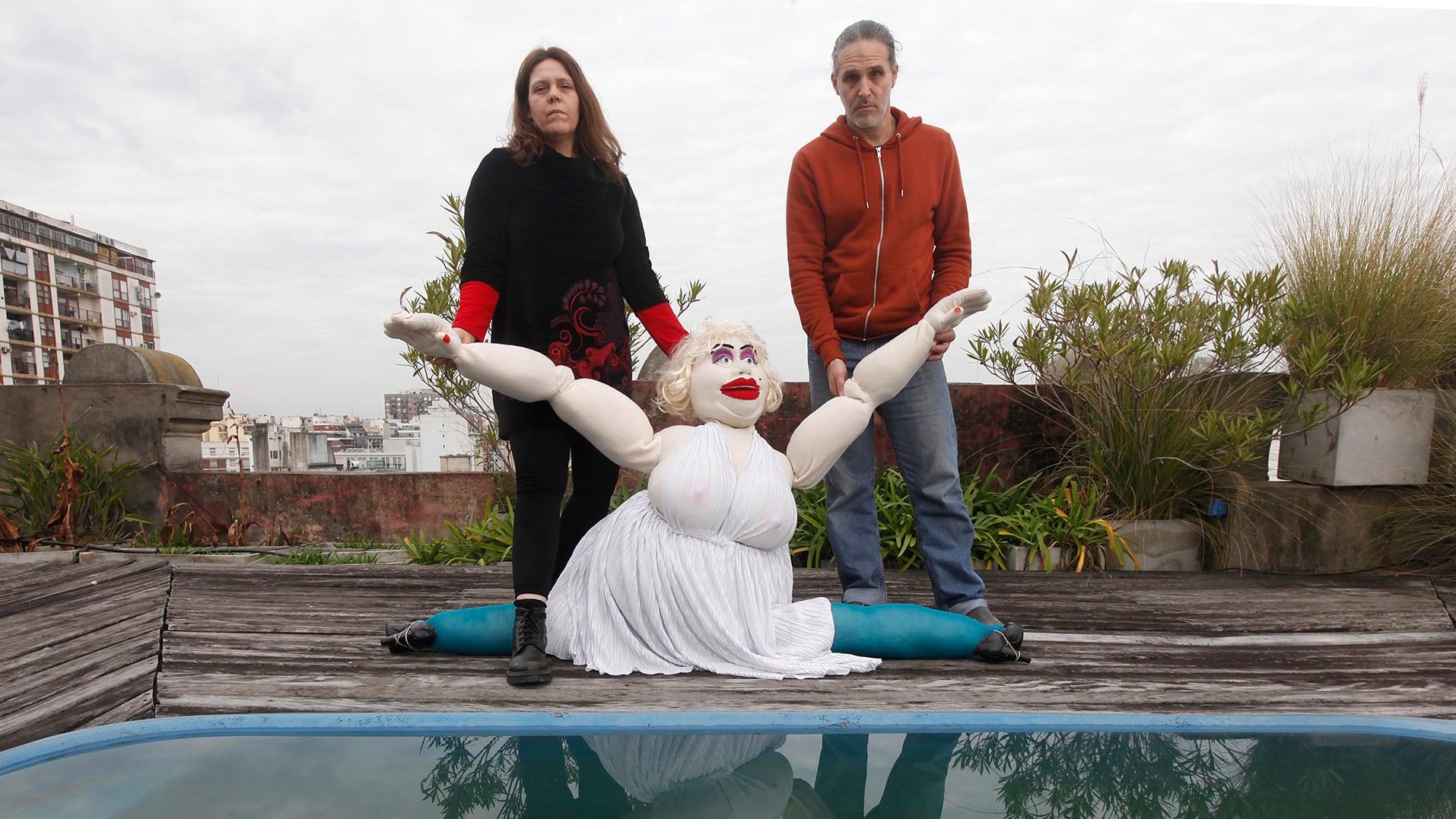 Ximena Bianchi y Gonzalo Guevara, dos de los organizadores del festival.