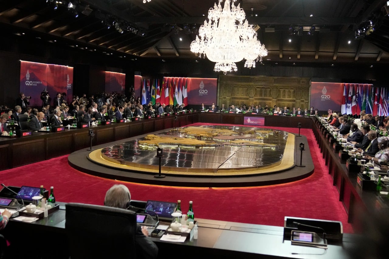 Los representantes del G20 sesionan en Indonesia.