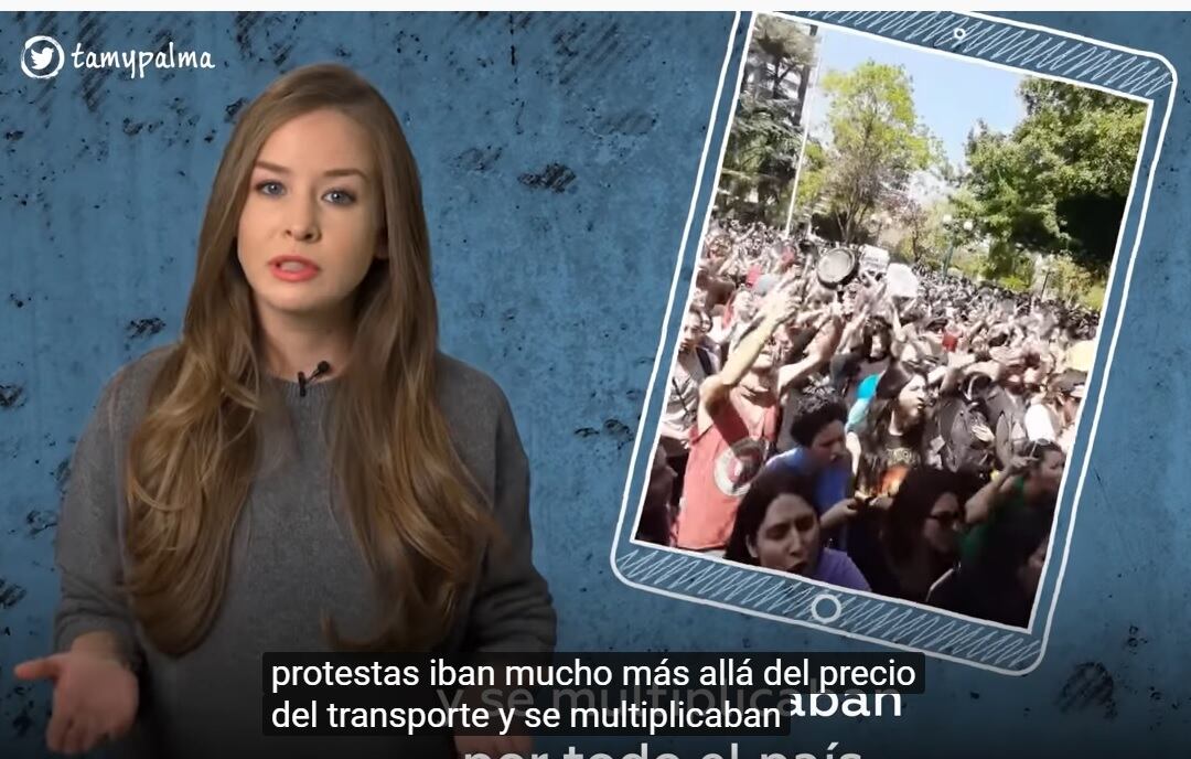Inna Afinogenova explica en un video de pocos minutos cuál es la situación en Chile.