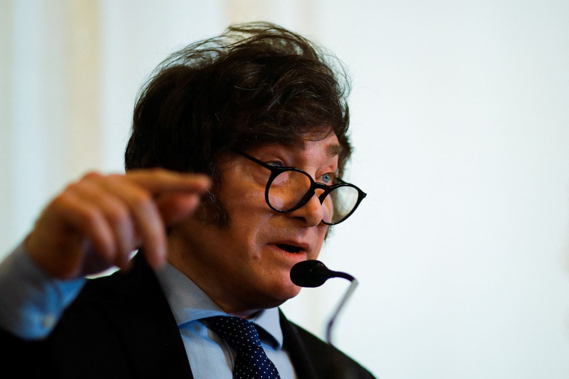 El líder libertario denunciado por el presidente Alberto Fernández por "intimidación pública".