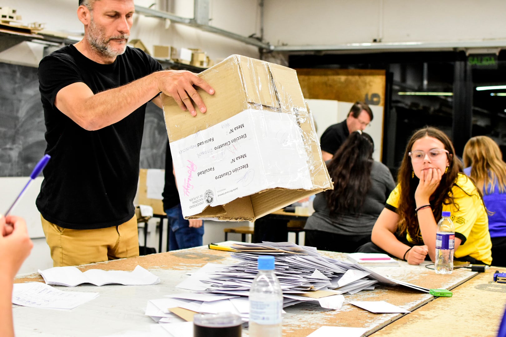 Los estudiantes platenses votaron durante tres días esta semana. 
