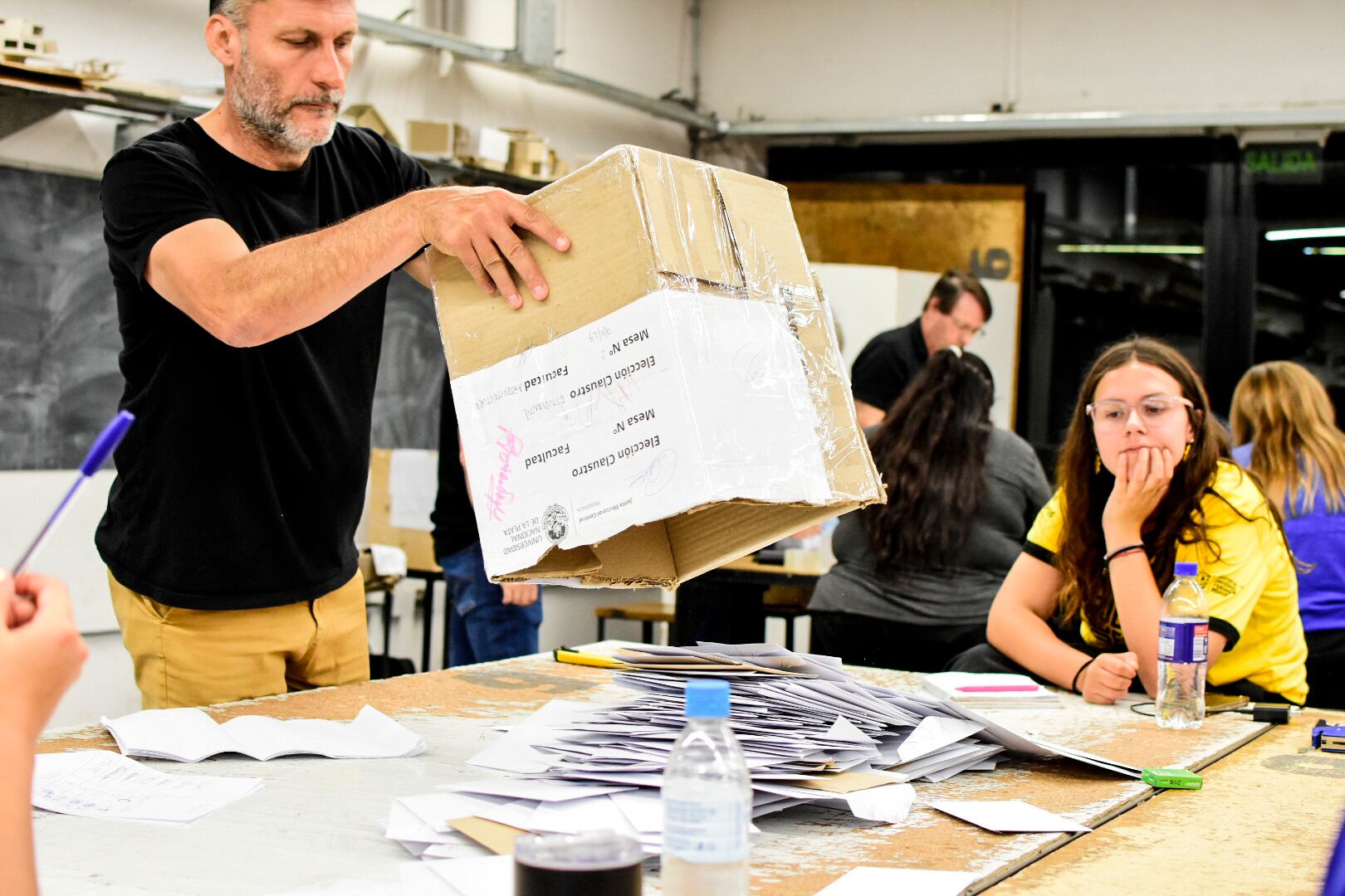 Los estudiantes platenses votaron durante tres días esta semana. 