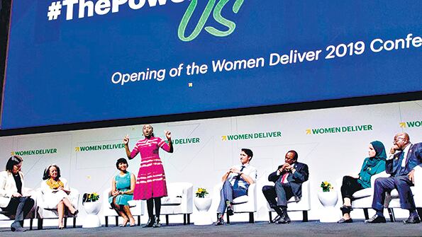 El primer ministro canadiense, Justin Trudeau, participó del primer panel.