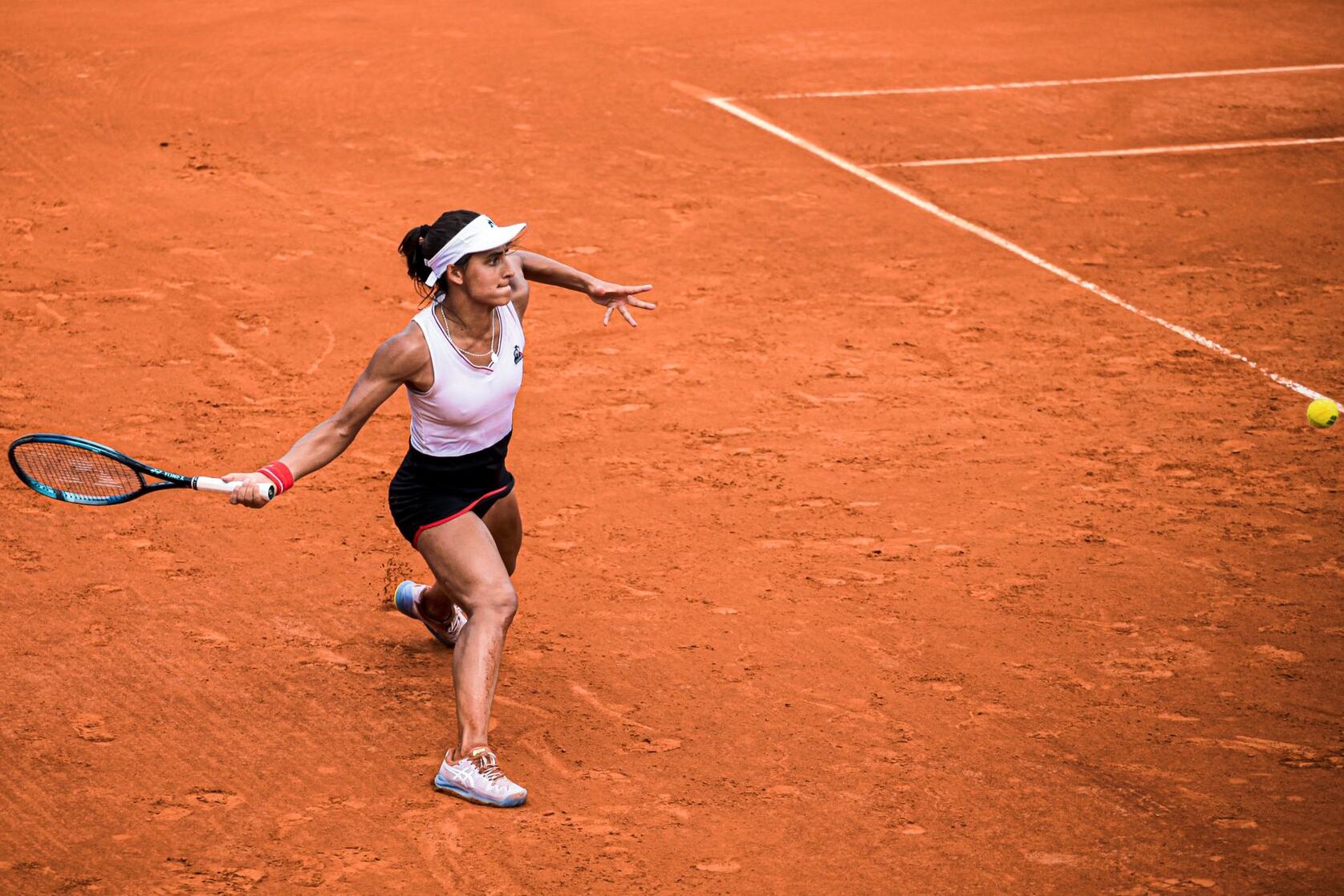María Lourdes Carlé avanzó sin problemas a la segunda ronda de la qualy de Roland Garros