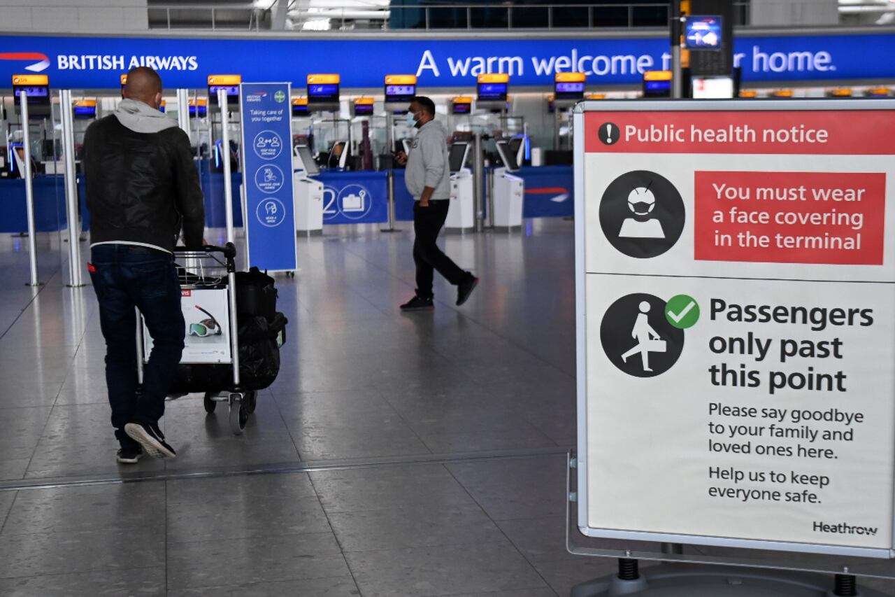 La circulación aérea se vio restringida por la pandemia iniciada el año pasado.