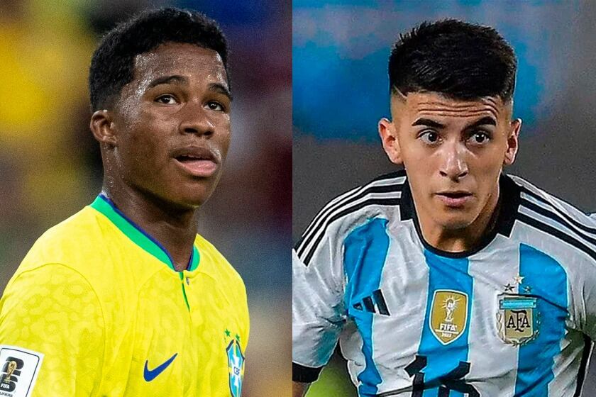 Endrick, el pibe que promete mucho en Brasil. Thiago Almada, el capitán argentino que ya es campeón del mundo.