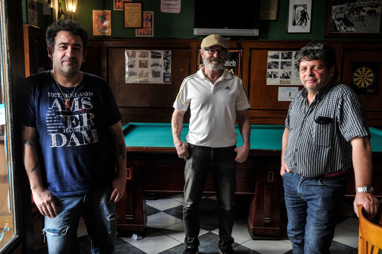 Rodolfo Palacios, José Luis Estévez y Jorge Larrosa, los autores del libro. 