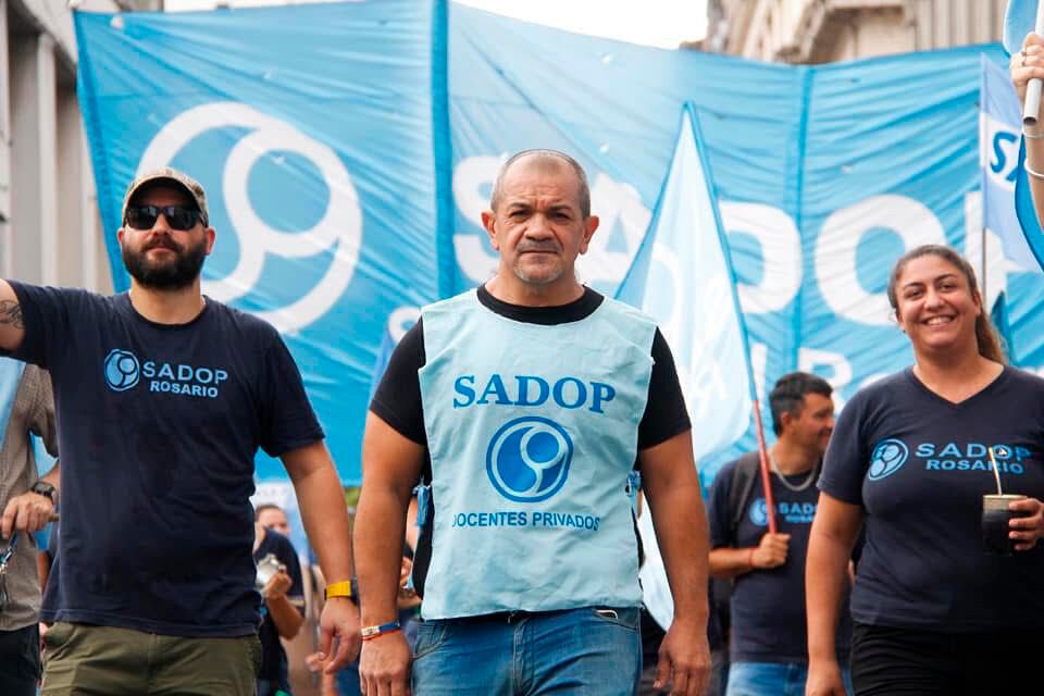 El titular de Sadop Rosario, Martín Lucero.