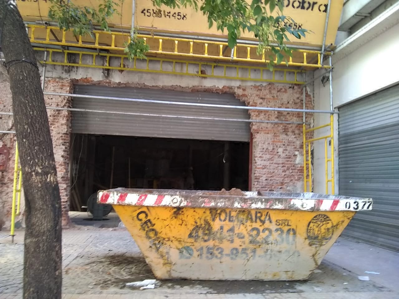 La imagen actual del espacio donde estaba el mural.