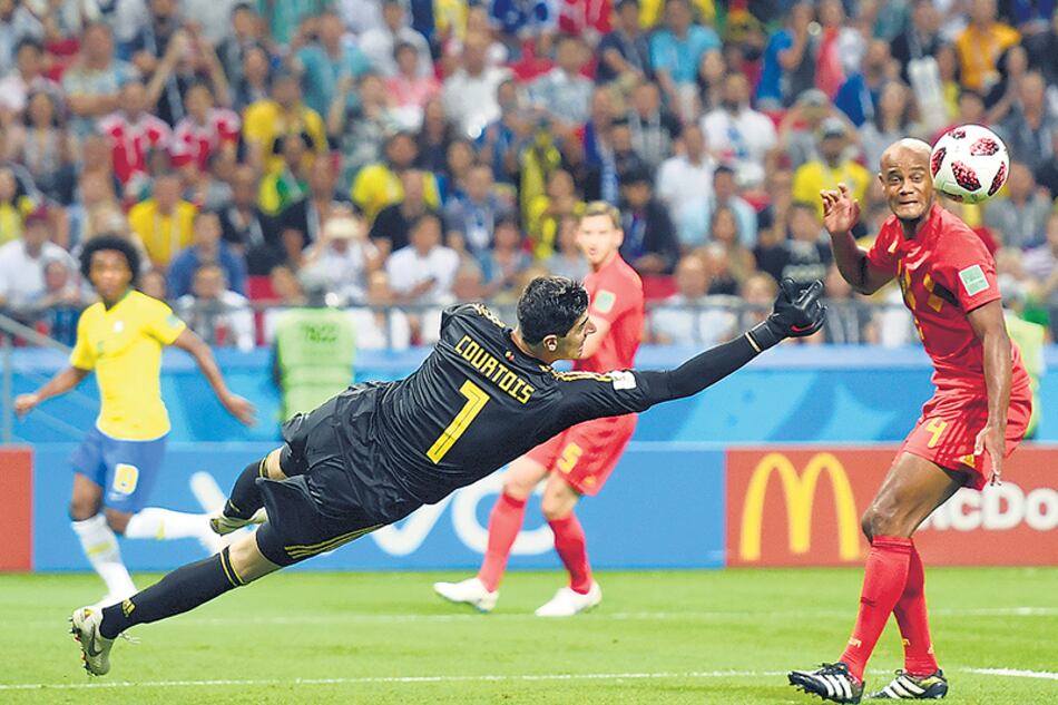 Courtois, el artífice de la histórica eliminación de Brasil a manos de Bélgica.