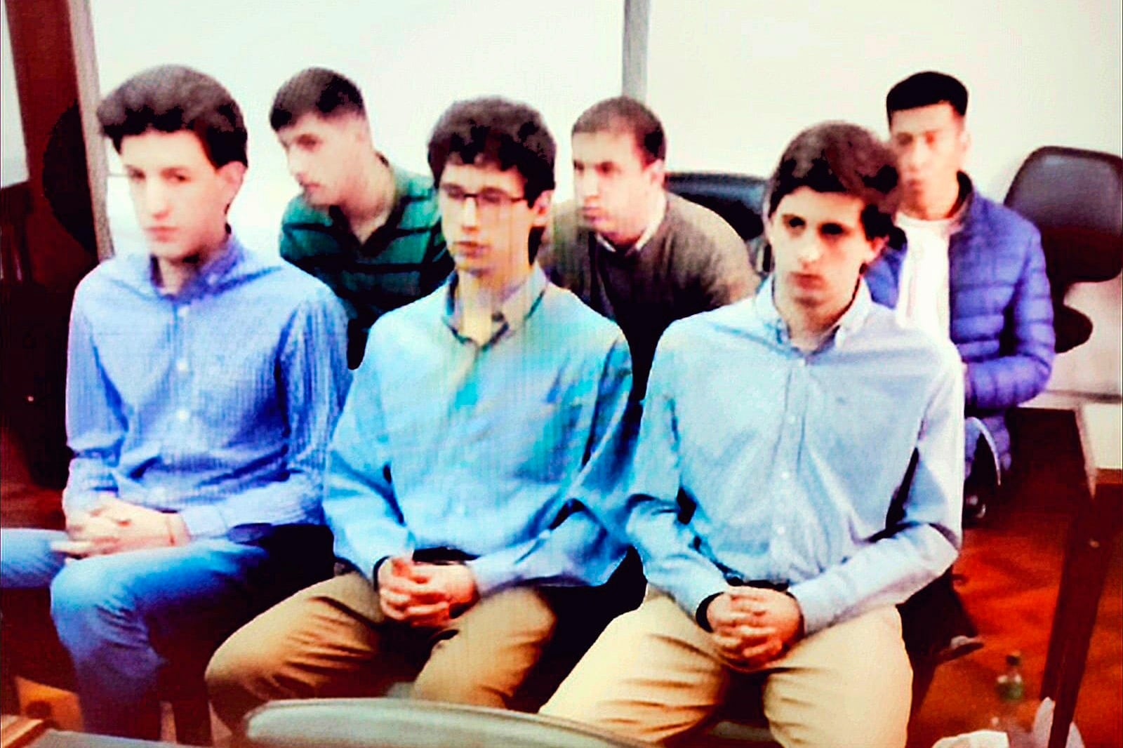 Los acusados de violación grupal en Palermo el verano de 2022.