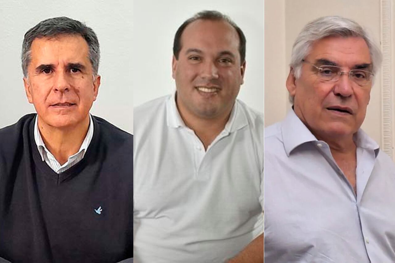 Juan Alberto “Juanci” Martínez, Francisco Recoulat y Gilberto Alegre.