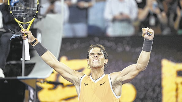Nadal lleva una racha sorprendente en torneos de Grand Slam.