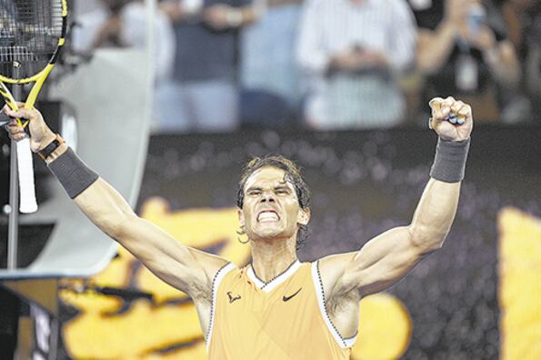 Nadal lleva una racha sorprendente en torneos de Grand Slam.