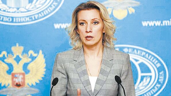 María Zajárova, portavoz de Exteriores de Rusia, acusa a EE.UU. de armar a opositores venezolanos.