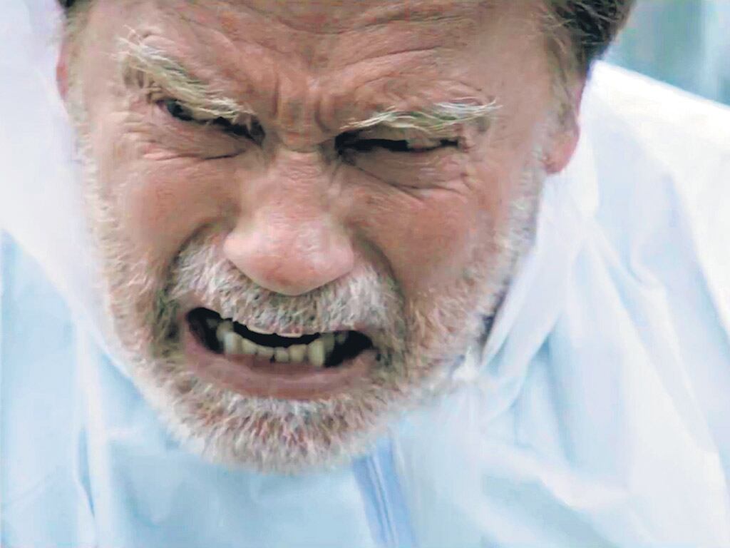 El actor en "Aftermath", una de sus últimas películas.