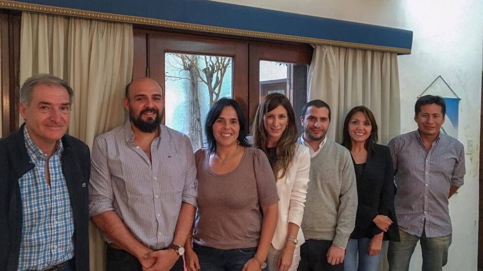 Amador (izquierda) con otros miembros de la FEPUSa