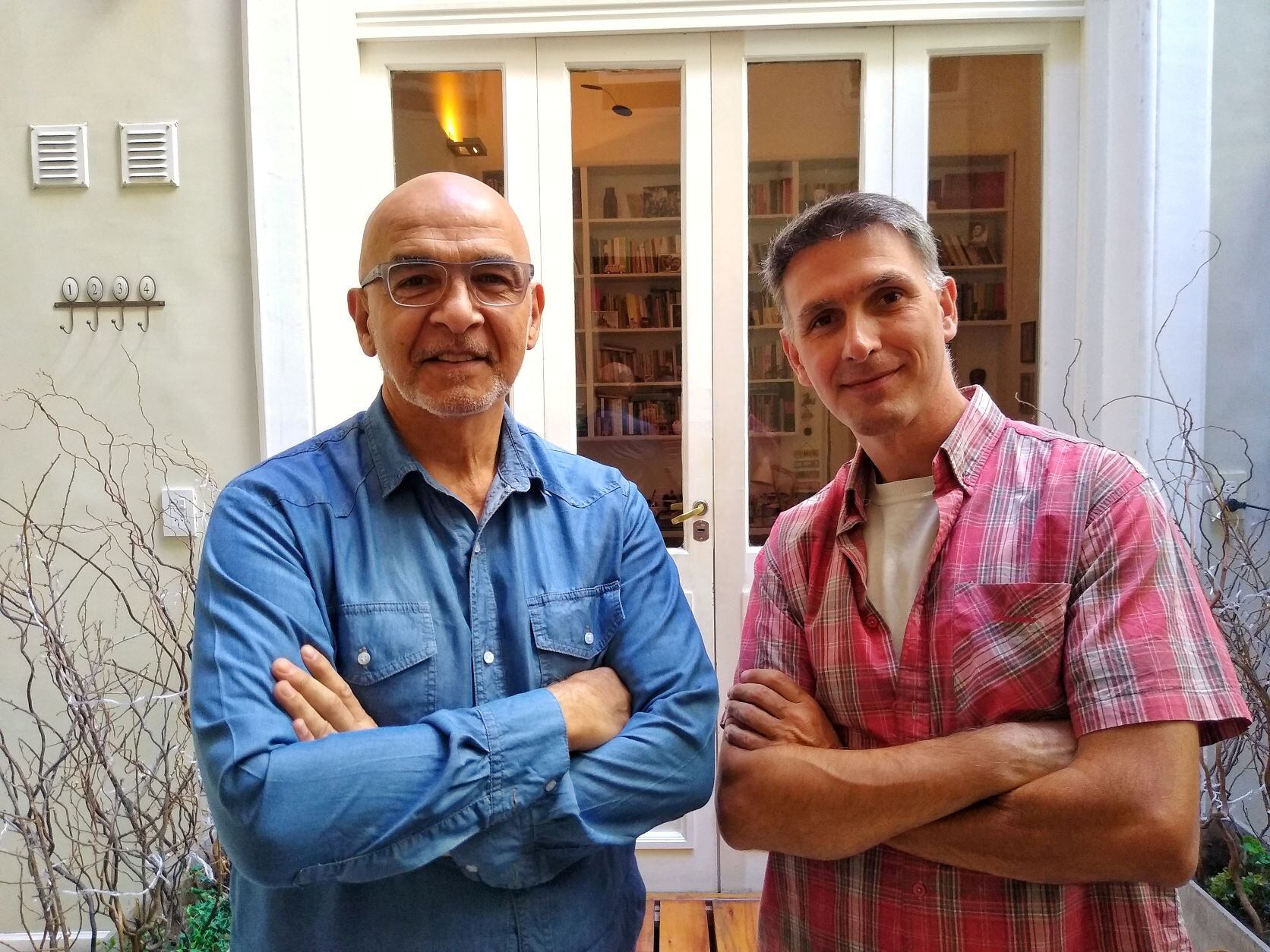 Alfredo Martín y el cineasta Ignacio Verguilla.