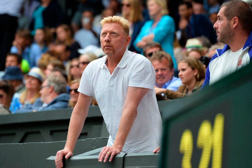 Boris Becker, triple campeón de Wimbledon.