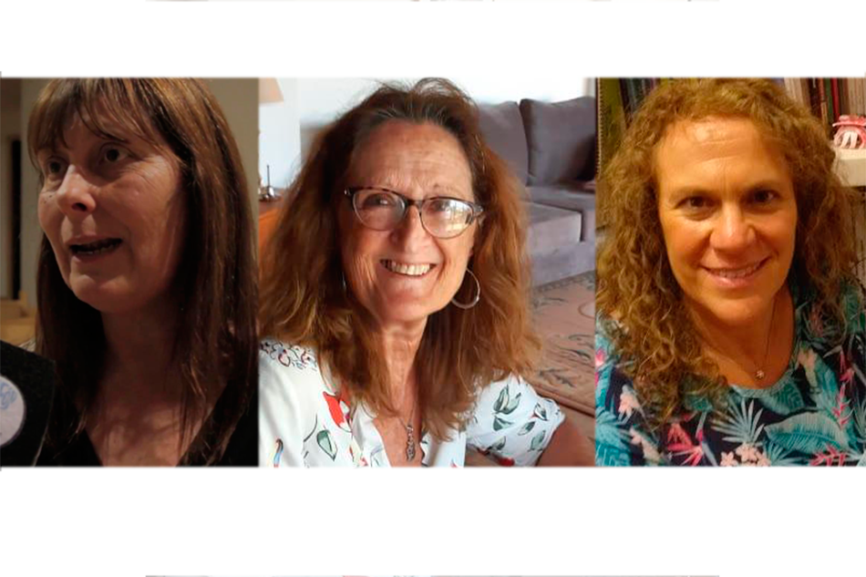 De izquierda a derecha, Garbarini (UNLa), Martinelli (UNLu) y Weber (UNLPam), integrantes del comité ejecutivo de la Red Universitaria de Educación a Distancia de Argentina (RUEDA) del Consejo Interuniversitario Nacional (CIN).  