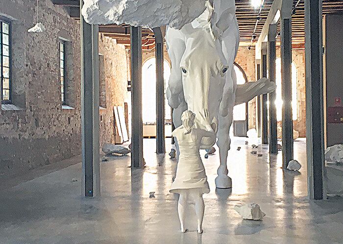 Detalle de la instalación de Claudia Fontes en el envío argentino a Venecia