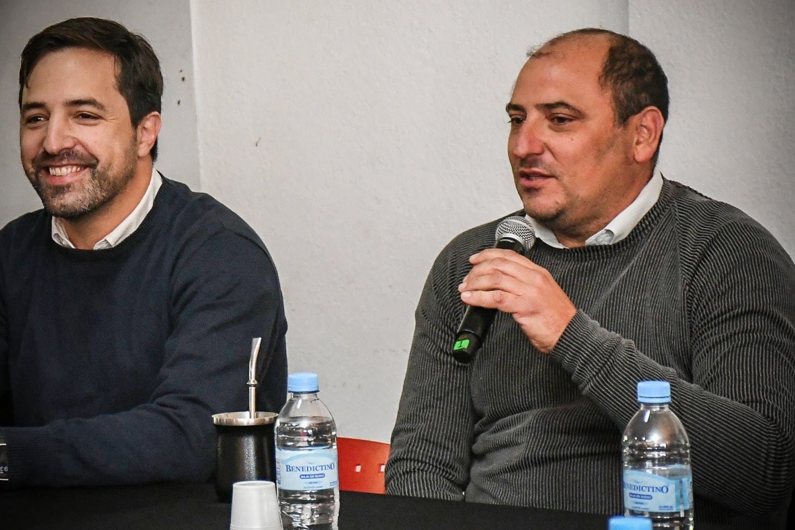 Matín Latorraca junto al ministro de Salud, Nicolás Kreplak.