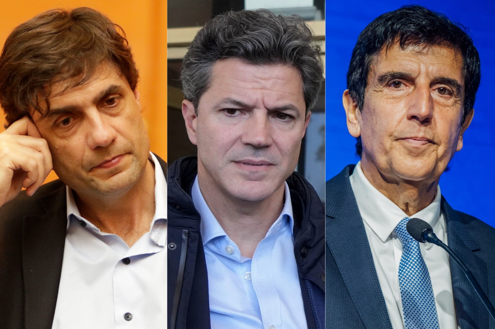 Hernán Lacunza, Luciano Laspina y Carlos Melconián, tres alfiles económicos de JxC.
