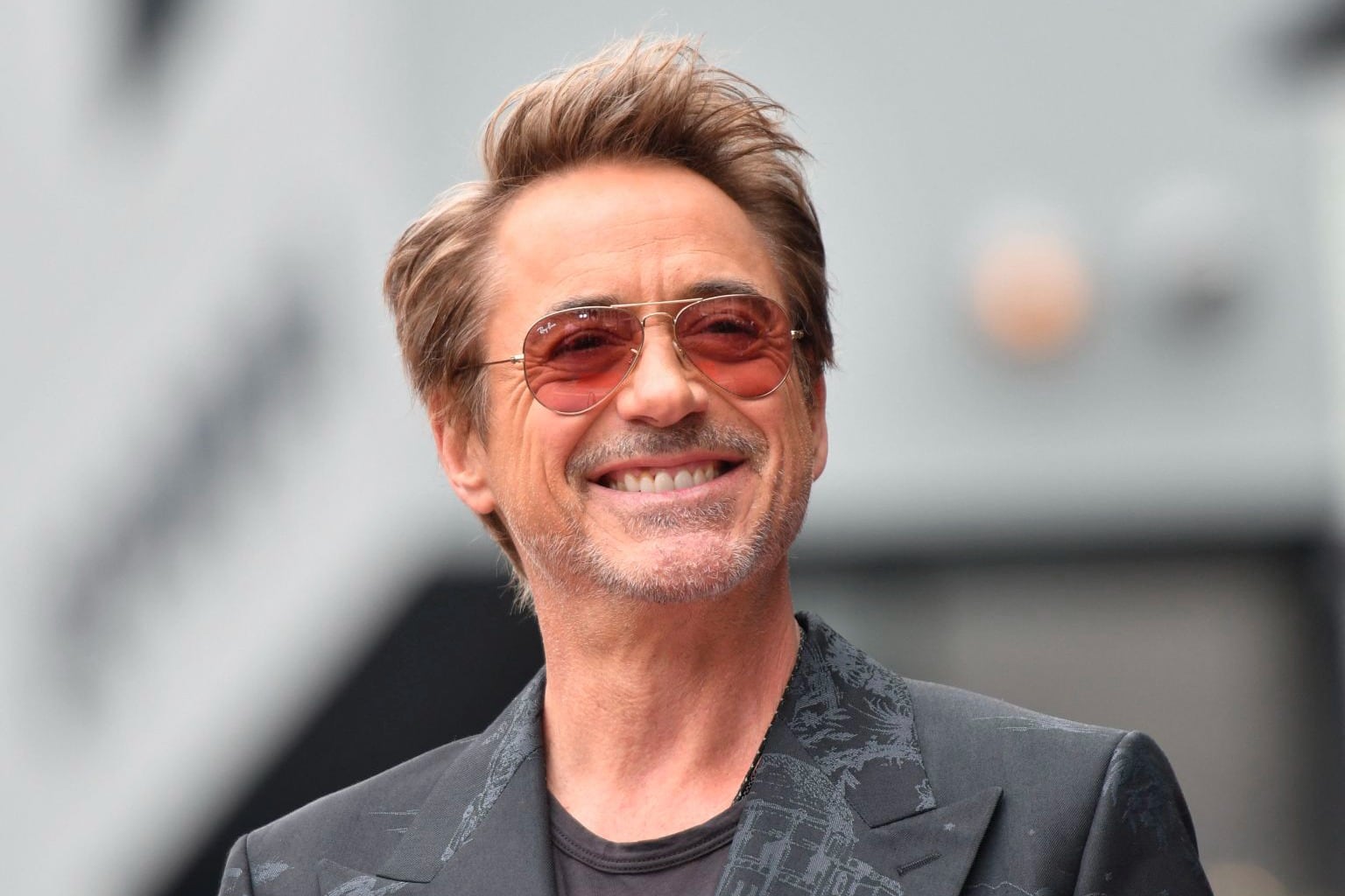 Downey Jr., indiscutiblemente feliz.