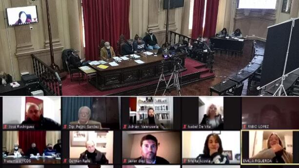 La sesión fue nuevamente virtual