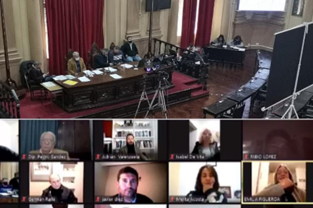 La sesión fue nuevamente virtual