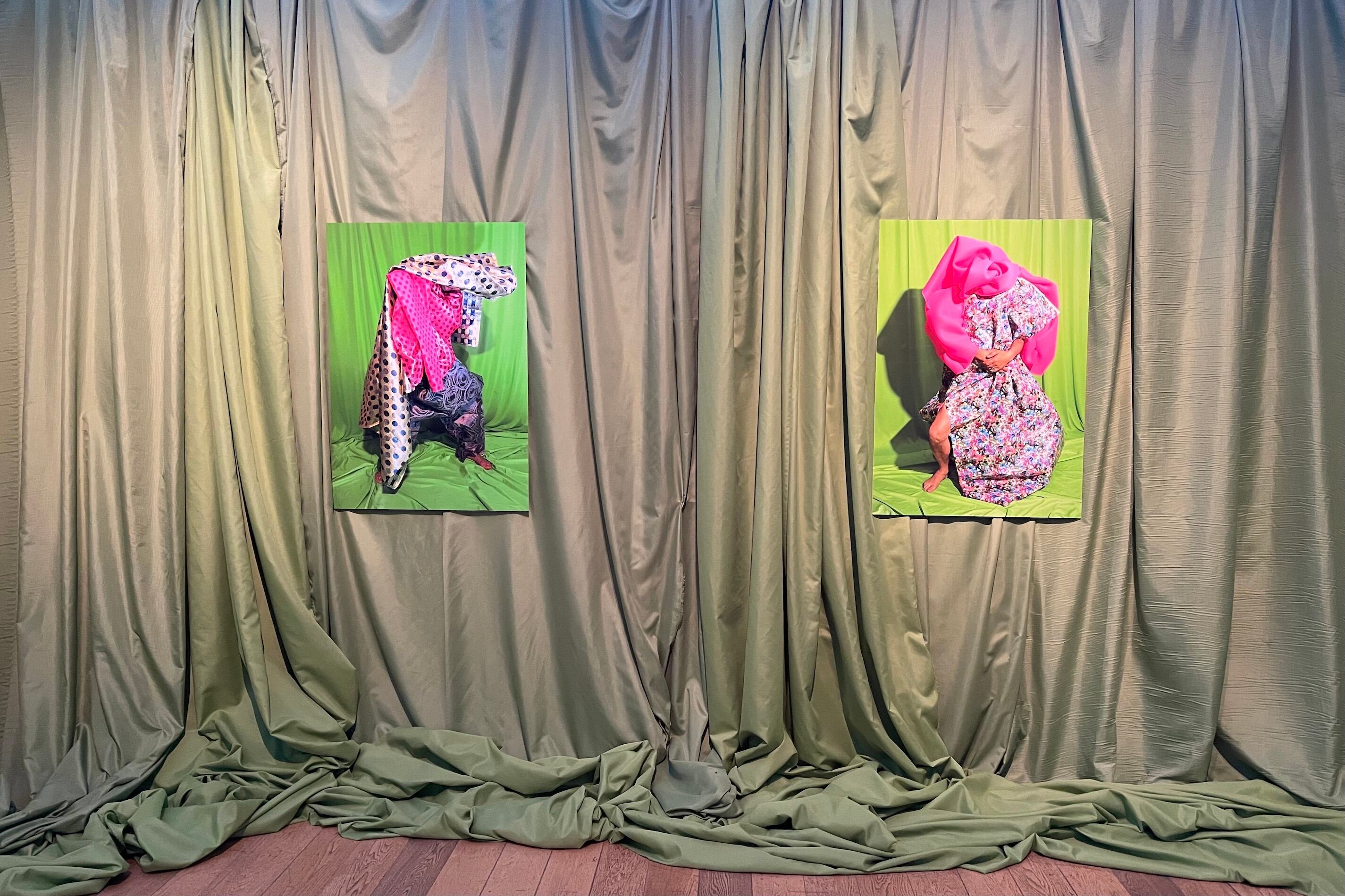 Vista parcial de la muestra de Ariadna Pastorini en la Colección Fortabat. Abajo: Otra vista parcial de la exposición de Pastorini.