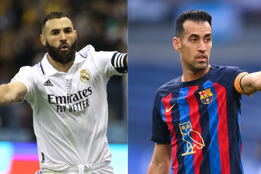 Karim Benzema y Sergio Busquets serán titulares en el Santiago Bernabeu. 