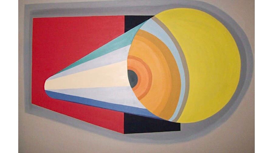 "Vida revolucionaria 2", 2012, óleo de Magdalena Jitrik, 110 x 170 cm.