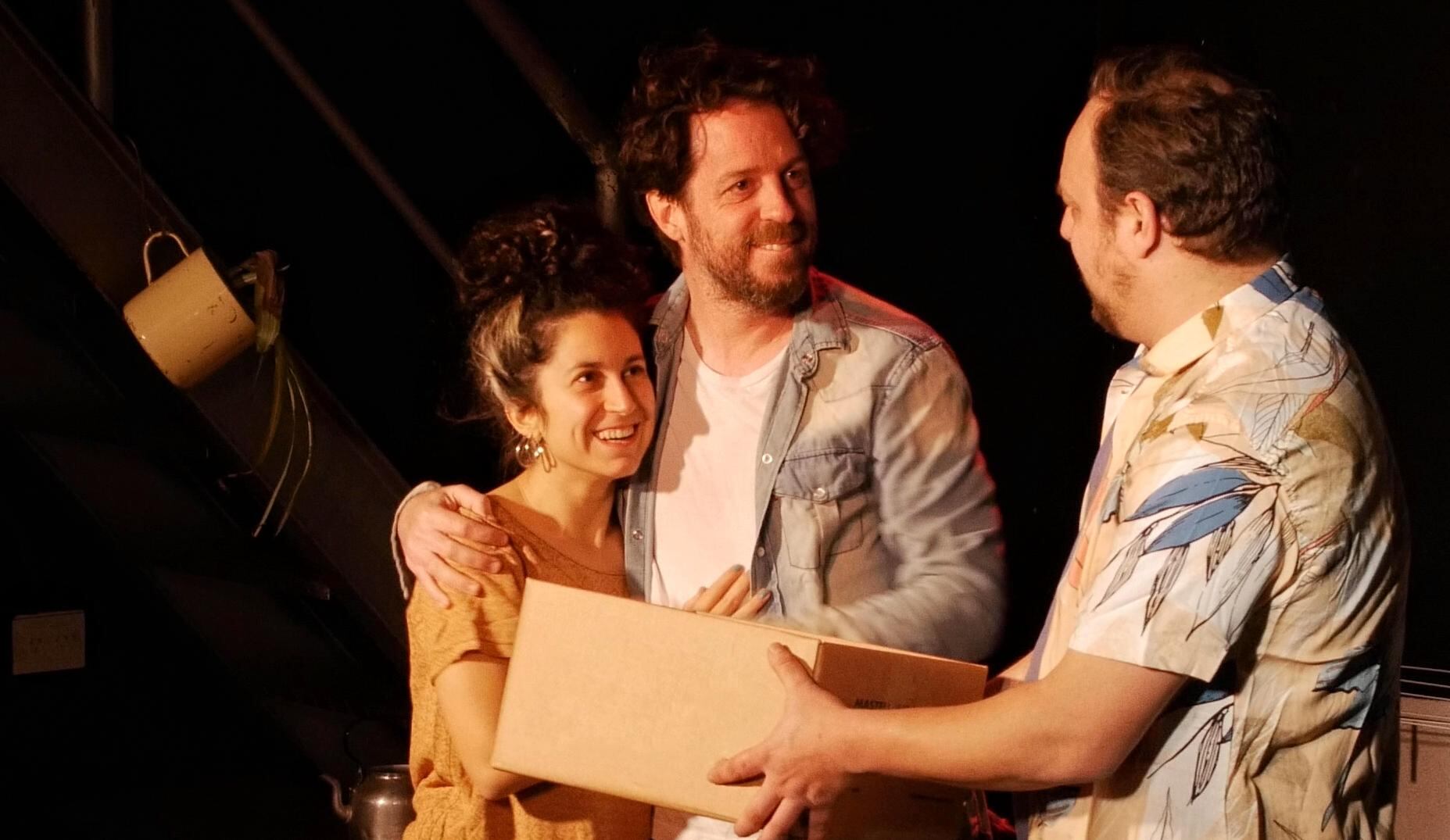 Natasha Zaiat, Martín Gallo y Dani Surasky, protagonistas de la obra.
