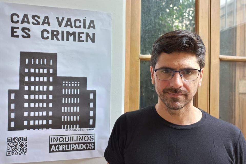 Sebastián Artola de la de la Federación de Inquilinos Nacional en Santa Fe.