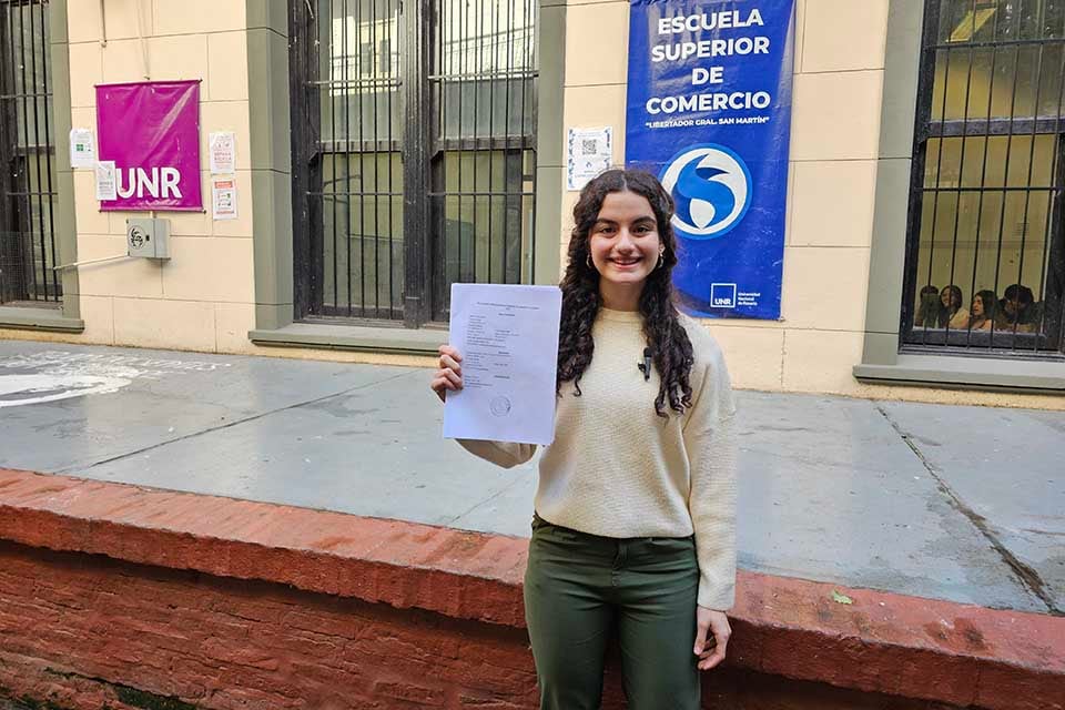 Paulina Guerscovich es alumna de 5° año del Instituto Superior de Comercio.