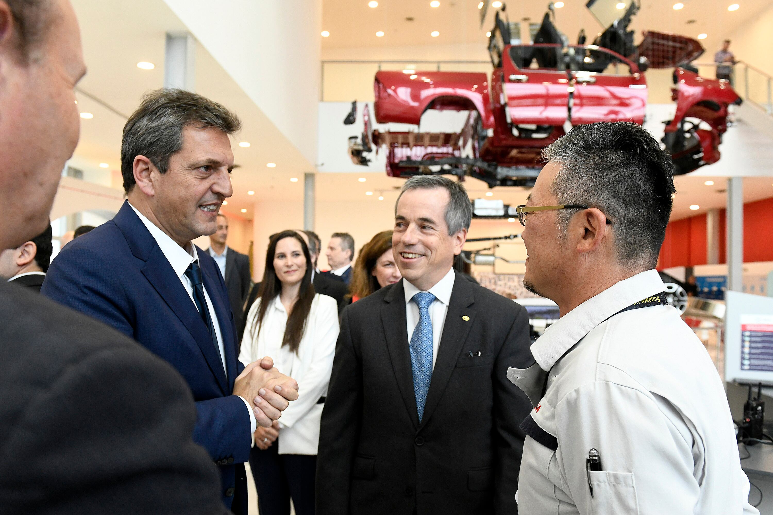 Massa en la planta de la automotríz Toyota